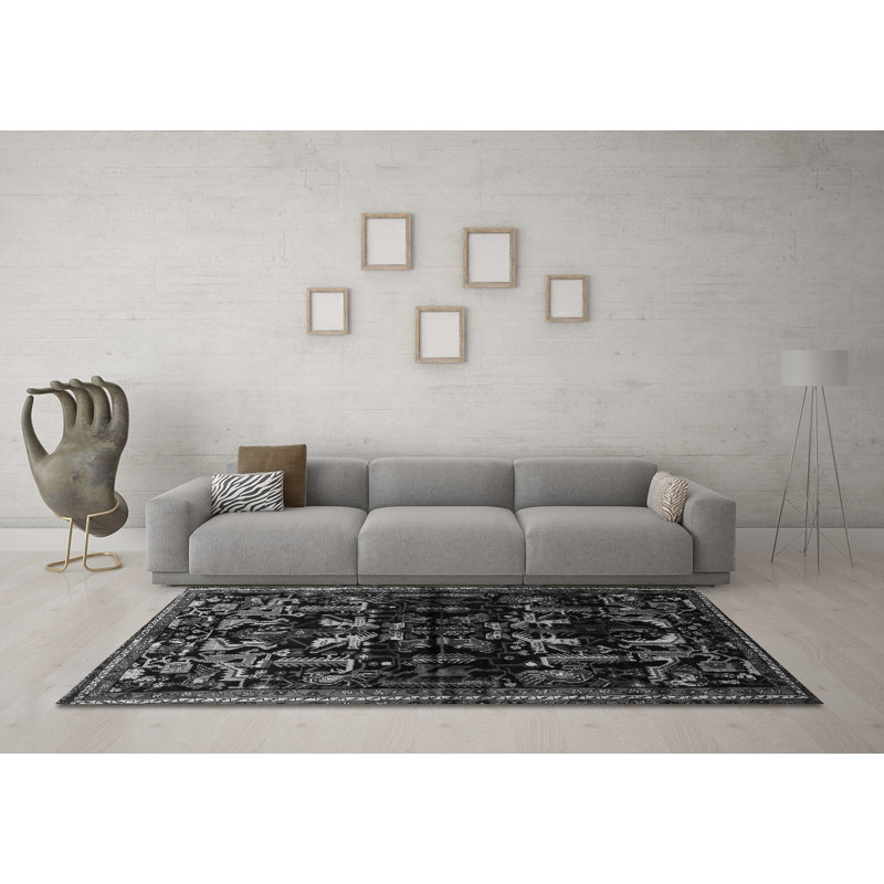 Mehraz Performance Oriental Indoor Rug, Square 6'