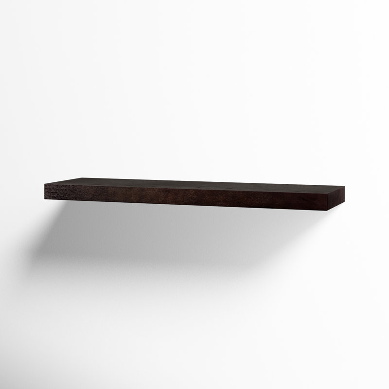 Sherice Manufactured Wood Floating Shelf, 1.97" H x 36.23" W x 10.24" D, Wenge
