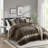 Boulder Striped Microsuede Plush Comforter Set in Farmhouse Style-102217715-102217720