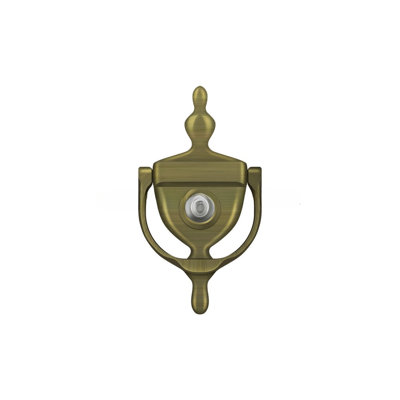 2E6C2DD29B6F4C82A8B4CB4E360B1C8F Door Knocker-Viewer; Antique Brass Finish