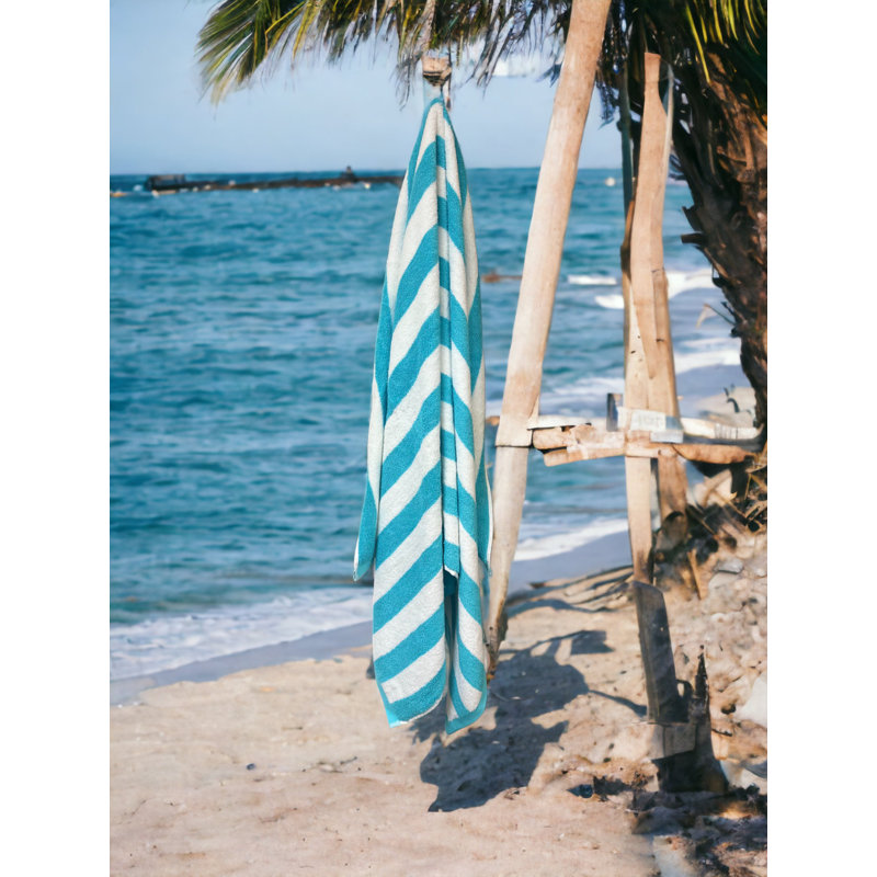Beach, Luxury Resort, serviette de plage 100% coton douce et absorbante , Turquoise