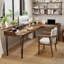 62.99"Walnut L-Shaped Solid Wood desk-108958626-108958628
