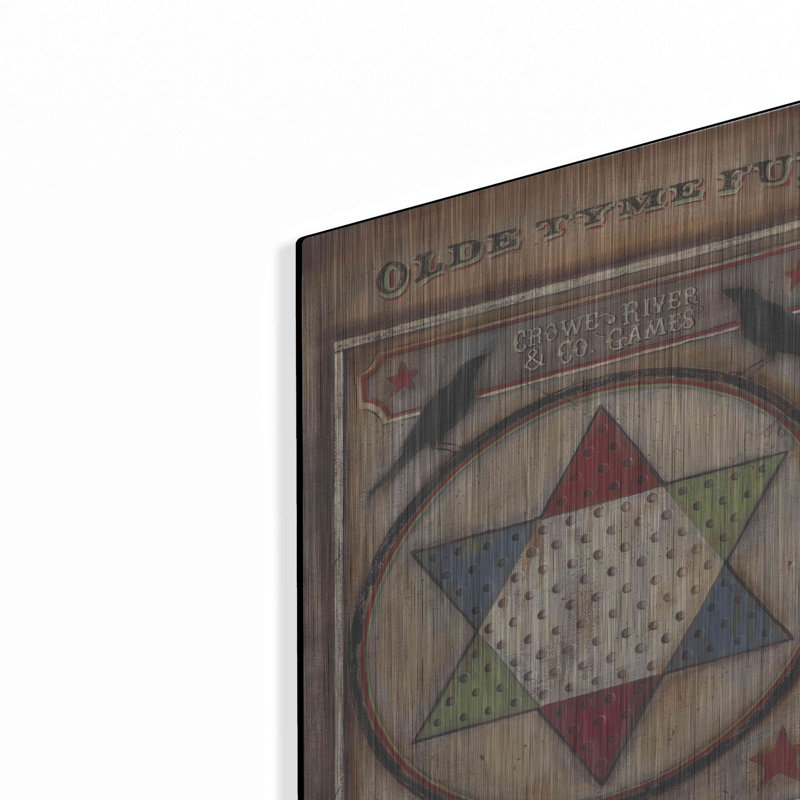 "Olde Tyme Chinese Checkers" par Pam Britton, H 16 po x l 12 po