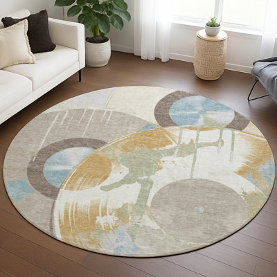 Tapis fantaisie lavable à la machine intérieur / extérieur ACN2612