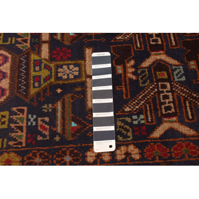 Tapis bleu marine foncé Rare War 3 pi 10 po x 6 pi 10 po