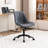 Darlaine Armless Swivel Office Chair Faux Leather Upholstered Waterproof Desk Chair Ergonomic Adjustable Computer Chair-1872164826