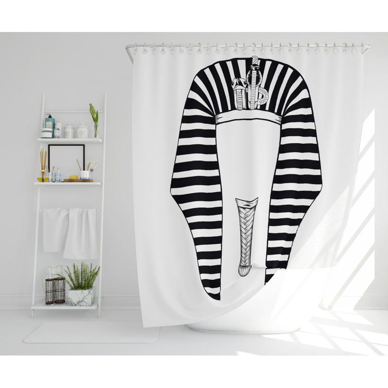 Skammel Polyester Shower Curtain Set, 168cm H x 168cm W