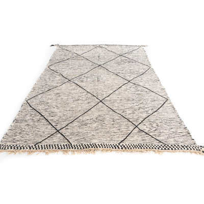 Tapis noir et blanc Odea