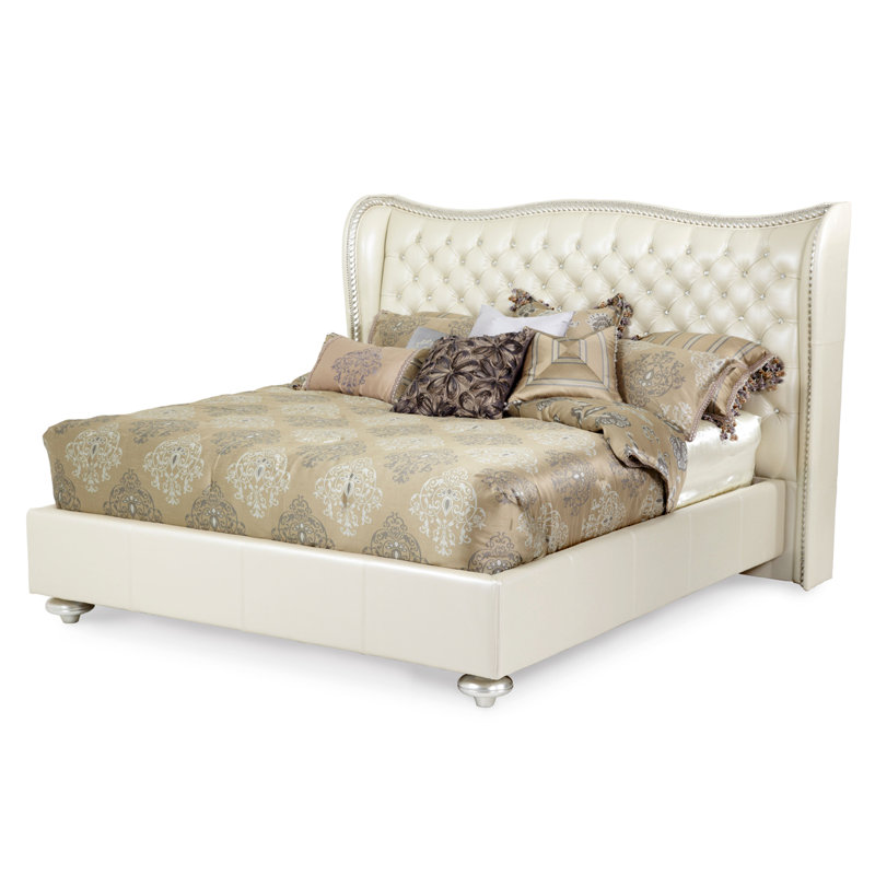Hollywood Swank Upholstered Standard Bed, King