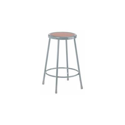 Diversified Spaces 30" Apprentice Metal Stool, Heavy Steel, Gray, 14" Seat, Designed For Commercial School Use, Welded Frame, Made in the USA