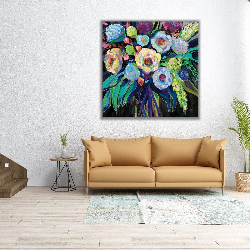 Nuit - reproduction d'art sur toile, H 12 po x l 12 po