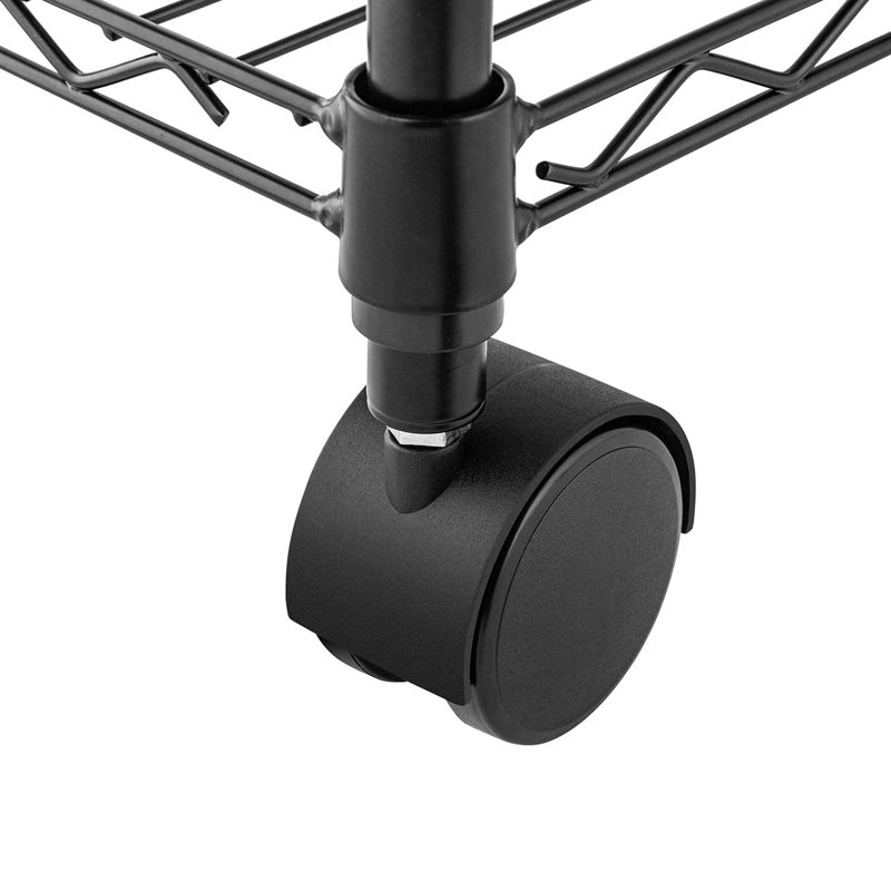 Étagère Gimar, Noir mat, H 55,9 po x l 36 po x P 14 po