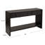 Sleek Black Console Table With Storage Drawers