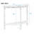 42'' Circular Curved Half-Moon Console Table With Cloud Design Top And Open Shelf Solid Wood Frame And Legs