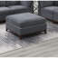 6Pc Modulaire Gris cendré - Style classique avec dossier et grand coussin en chenille