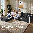 121" Boneless Oversized Modular Cloud Couch With Chaise, L-Shaped Deep Seat Sofa, Wide Armrests, Memory Foam, No Assembly-943959608-943959610