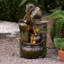 Fontaine de sol 19,75 "résistante aux intempéries avec lumière
