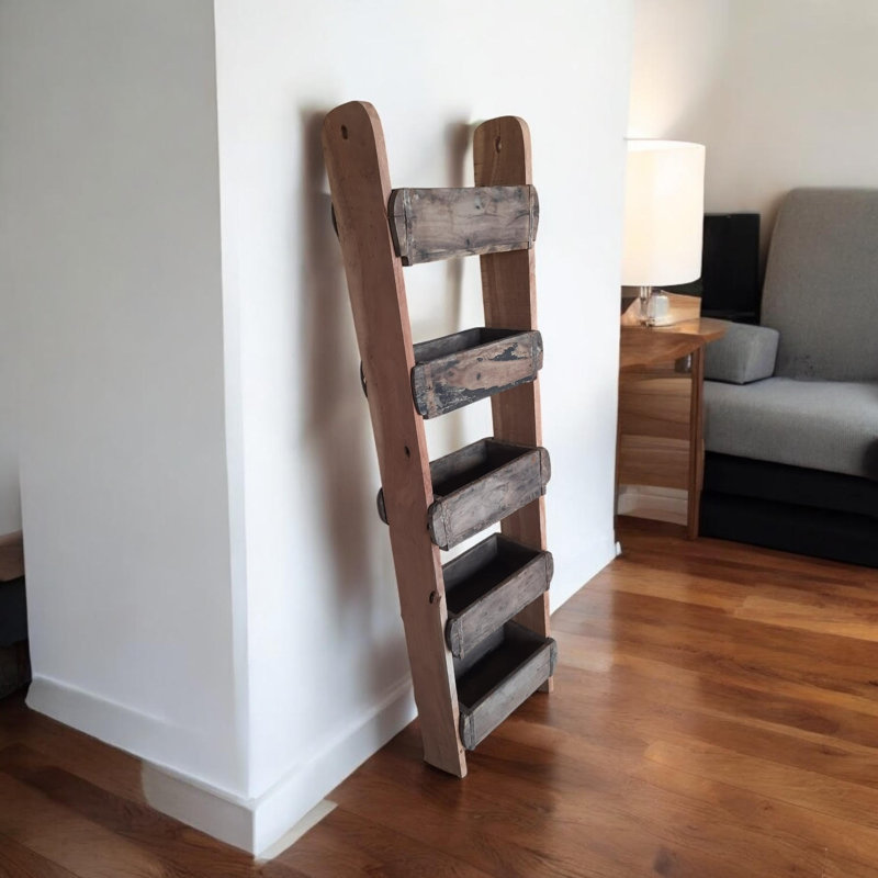 Reclaimed Wooden Decorative Ladder