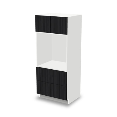 Kindwood Signature Reeded 72 H x 30 W x 24 D Ready-to-Assemble Plywood Oven Base Cabinet