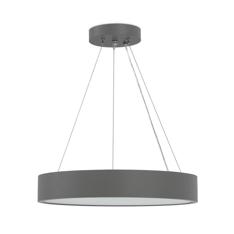 Amenda 2 - Light Drum Pendant, Grey 