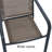 6 - Person Rectangular Steel Outdoor Table With Stackable Chairs-621034363