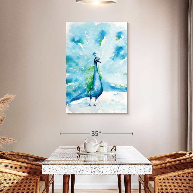 Brampt Peacocks About, 45" H x 30" W
