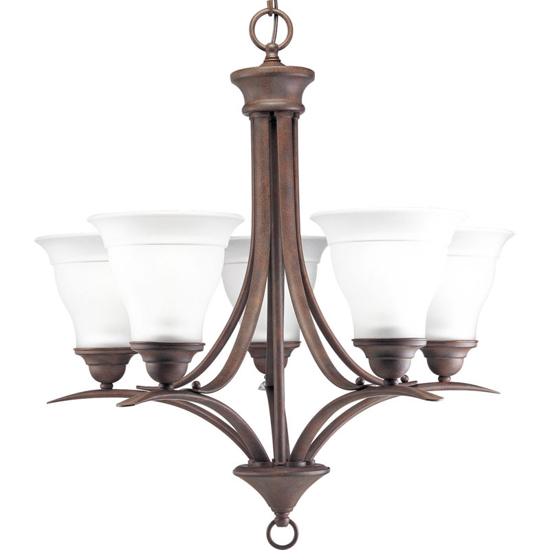 Wanette 5 - Light Dimmable Classic / Traditional Chandelier, Antique Bronze