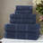 Milo Smart Twist Viscose Cotton Blend Medium Weight Quick Dry Solid Ribbed 6 Piece Bath Towel Set-106691652-106691647
