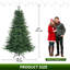 5/6ft Green Artificial Pine Christmas Tree with Stand-546317207