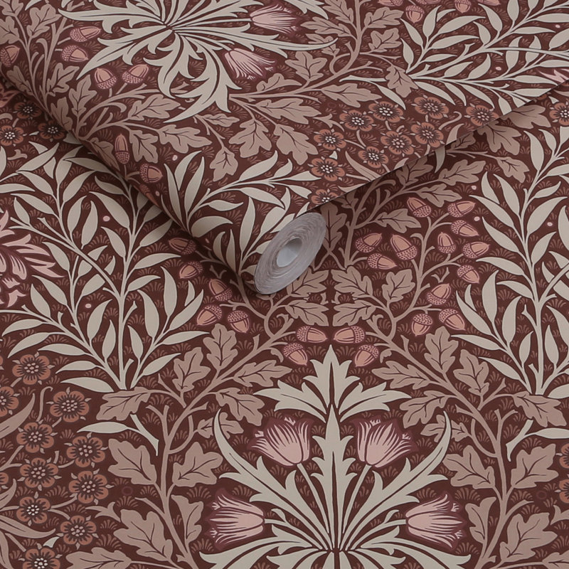 William Morris at Home Oak & Willow Damson Wallpaper