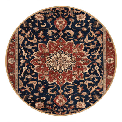 Machine Washable Persian Brown Area Rug