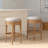 Backless Swivel Bar Stool, Weathered Natural-1895282590