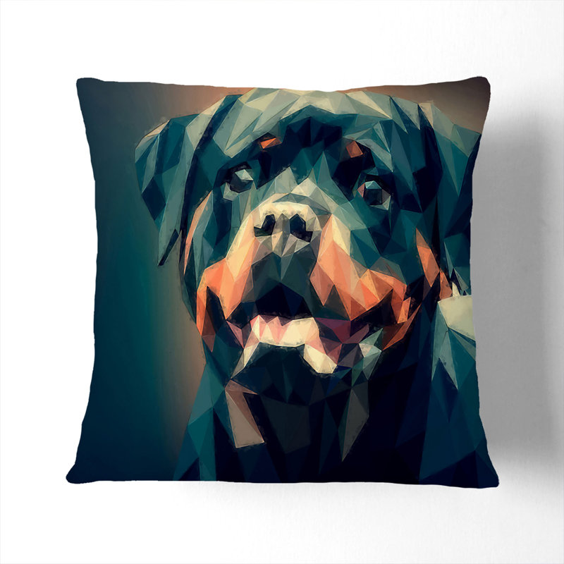 Square Throw Cushion, 40cm H x 40cm W x 15cm D