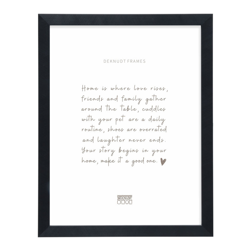 Black Picture Frame, 40 x 60cm