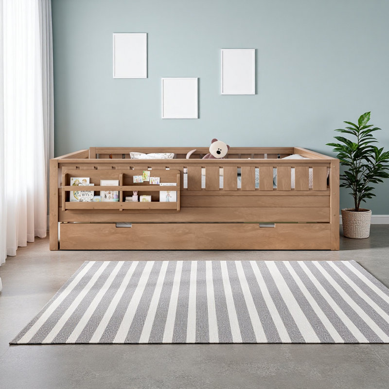 Grand avec bibliothèque intégrée et petit escalier, Naturel