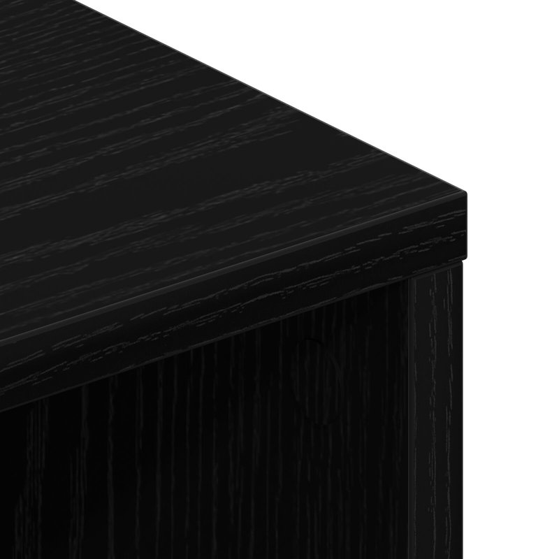 Unfinished TV Stand for TVs up to 32", Black Oak