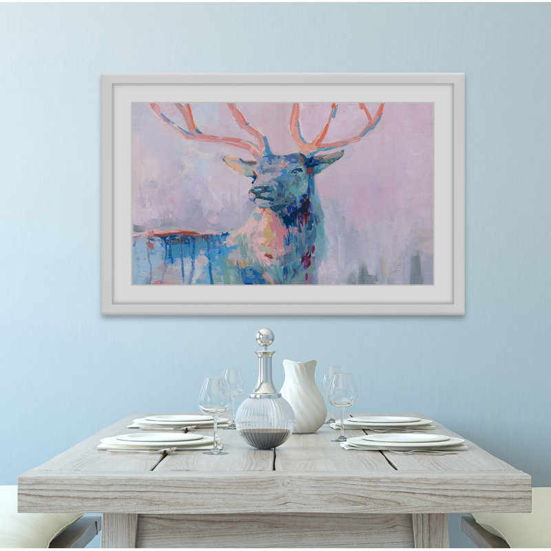 Majestic Deer - Single Picture Frame Painting, 30 cm H x 46 cm W
