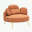 Fauteuils d'appoint en velours côtelé avec repose-pieds-911091808