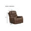 Fauteuil relevable de style transitionnel noyer