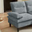 Canapé modulaire en chenille 86,22 po avec repose-pieds-452822319