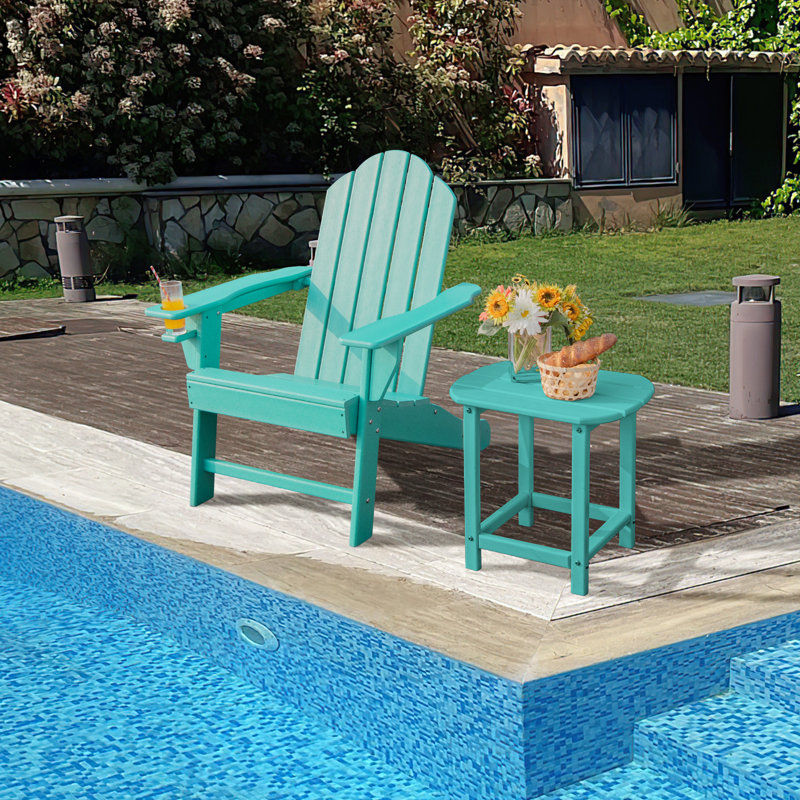 Chaise Adirondack en plastique Ottosen, Turquoise