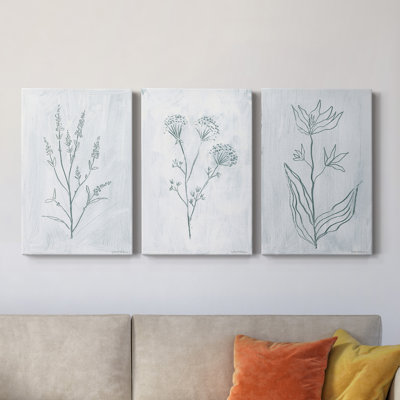" Milkweeds I " 3 - Pieces