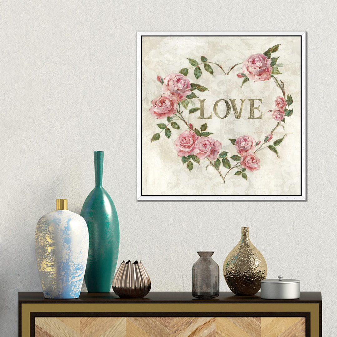 Love Heart von Sally Swatland - Galerie-verpackte Leinwand Giclée