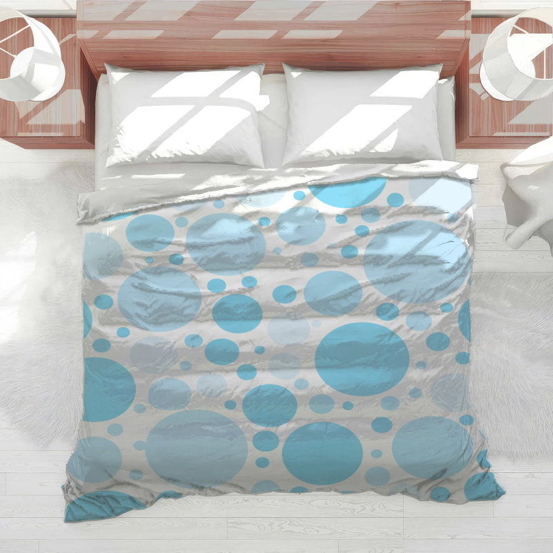 Polka Dots Bedding Pattern Comforter Modern, Twin Extra Long