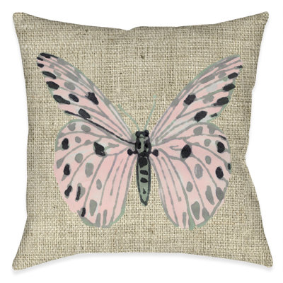 Butterfly Vibes Reversible Throw Pillow