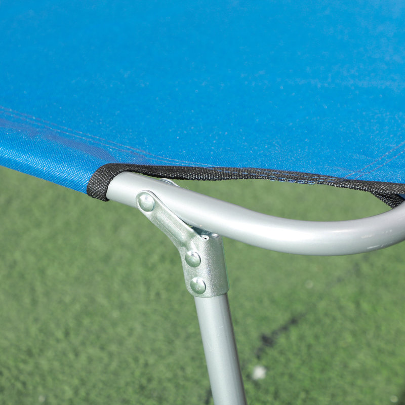 187cm Long Single Chaise, Blue