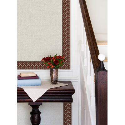 Scalloped Ribbon Blue Trim Wall Border