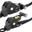 Sangles rétractables à cliquet | 4 sangles auto-rétractables avec sangles à cliquet robustes avec boucles souples pour moto, camion, remorque, fourgon utilitaire | Résistance à la rupture de 1500 lb