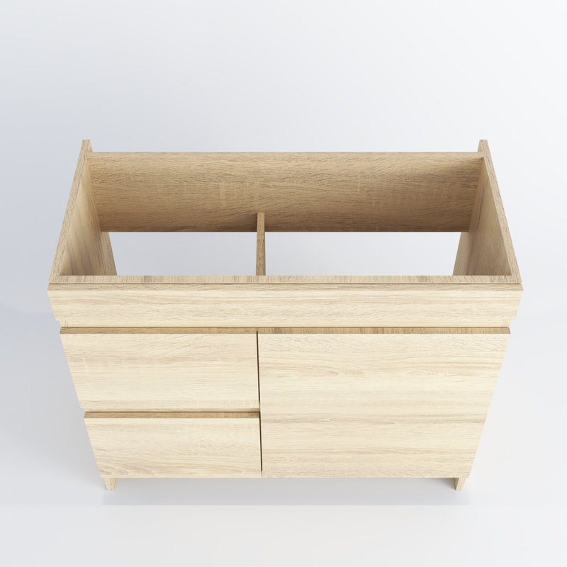 Cinnamon 36" Light Oak Freestanding Bathroom Vanity Base