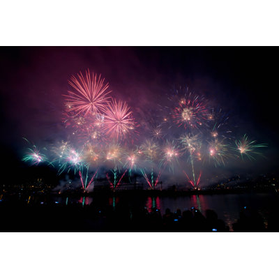 Fireworks - Wrapped Canvas Print